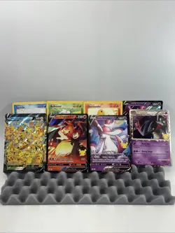 Pokemon Random Lot Of (8) Jumbo Card Pikachu, Starters Dragapult Sylveon Chairs - Image 1