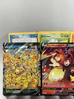Pokemon Random Lot Of (8) Jumbo Card Pikachu, Starters Dragapult Sylveon Chairs - Image 4