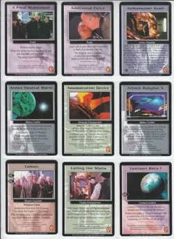Babylon 5 CCG - Shadows Expansion Set - 100 Rare Card Set - Precedence 1998 - Image 2