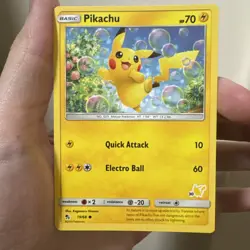 Pikachu 19/68 Hidden Fates Pikachu Stamp 30 Battle Academy TCG Pokemon Card TCG - Image 1