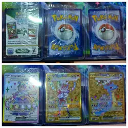 Terapagos UPC 3 Card Promo Set Display Cinderace Lapras Pokemon SVP 163 164 165 - Image 2
