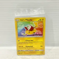 Ash's Pikachu SM108 - Pokemon Card - Sealed - Image 1
