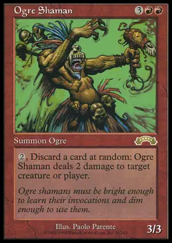 MTG OGRE SHAMAN EXC - OGRE SCIAMANO - EX - MAGIC - Image 1
