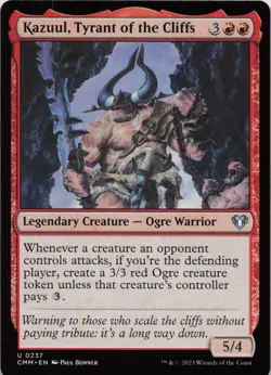 Kazuul, Tyrant of the Cliffs U Commander Masters 237 NM MTG - Image 1