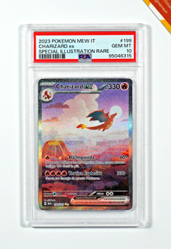 Pokemon PSA 10 Charizard Ex #199 Special Illustration Rare 151 2023 Italiano - Image 1