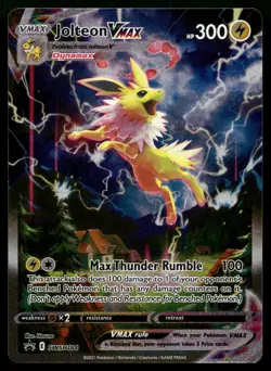 Jolteon VMAX SWSH184 Promo Evolving Skies Collection Alternate Art Pokemon NM - Image 1