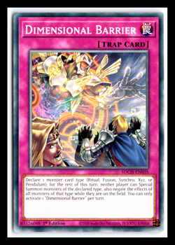 Dimensional Barrier - SDCH-EN035 - Common - 1st Edition Yugioh - Image 1
