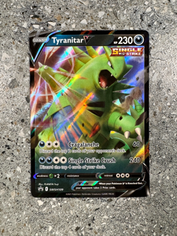 Pokemon TCG Cards Tyranitar V SWSH109 Black Star Promo Holo NM-M - Image 1