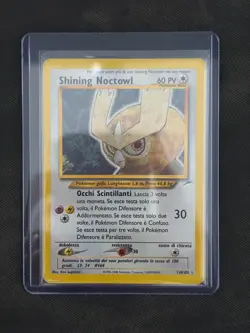 Pokemon TCG Neo Destiny Shining Noctowl Holo Rare Card 110/105 ITALIANA - Image 2