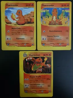 Pokemon Cards - Charmander x2 + Charmeleon - Expedition Set Base - 🇮🇹 - NM - Image 2