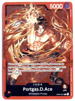 2023 Bandai One Piece Card Game Pillars of Strength Portgas D. Ace - Image 1