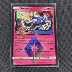 Xerneas - 144/214 - Prism Rare - Lost Thunder - Pokemon Card - NM/M - Image 1
