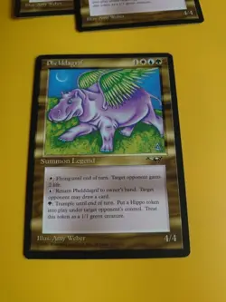 Phelddagrif. Summon Legend. MTG card. Old Vintage. Alliances. 1996 - Image 2