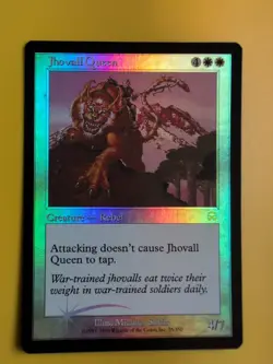 Jhovall Queen Rebel.Mercadian Masques FOIL MTG card. Old Vintage. - Image 1