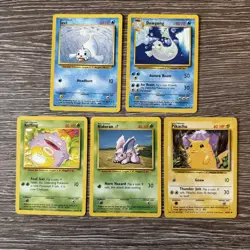 5x Pokemon Cards Wotc Vintage Card Bundle BASE SET (25) - Image 1