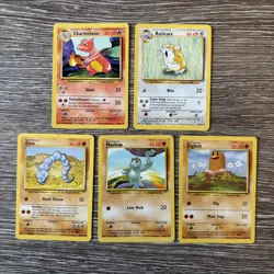 5x Pokemon Cards Wotc Vintage Card Bundle BASE SET (24) - Image 1