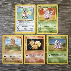 5x Pokemon Cards Wotc Vintage Card Bundle BASE SET (22) - Image 1