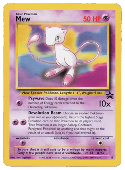 Mew 8 WOTC Promo Pokemon Card LP - Image 1