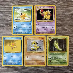5x Pokemon Cards Wotc Vintage Card Bundle BASE SET (21) - Image 1