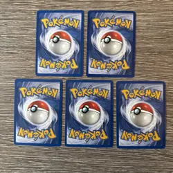 5x Pokemon Cards Wotc Vintage Card Bundle BASE SET (21) - Image 2