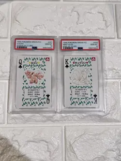 1996 POKEMON GREEN VERSION PLAYING CARDS KING OF CLUBS #038 NINETALES PSA 10 - Image 3