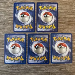 5x Pokemon Cards Wotc Vintage Card Bundle BASE SET (19) - Image 2