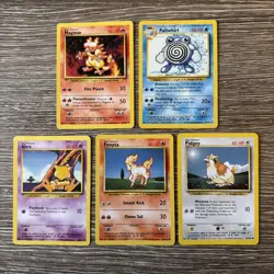 5x Pokemon Cards Wotc Vintage Card Bundle BASE SET (15) - Image 1