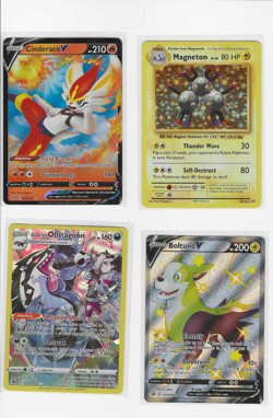 Lot of (4) Holo Rare Pokemon Cards Obstagoon Magneton NM - Image 1