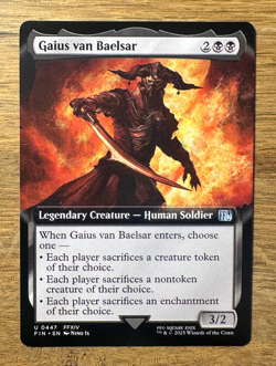 Magic MTG Final Fantasy Gaius van Baelsar #447 *NON-FOIL* Extended Art Uncommon - Image 1