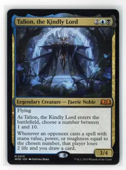 MtG WoE Talion, the Kindly Lord #215 Non-Foil - Image 1