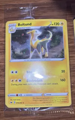 SEALED POKEMON TCG BOLTUND 076/202 & TOXTRICITY 063/189 Knockout Collection Holo - Image 3