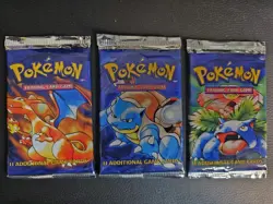 Pokemon Base Set Booster Pack - Art set - Venusaur Charizard Blastoise - Image 1
