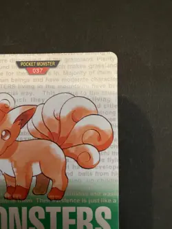 Vulpix Pokemon Carddass No.037 Japanese 1996 Very Rare Bandai VG - Image 4