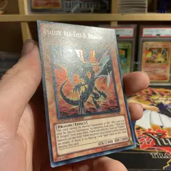 YuGiOh - Malefic Red-Eyes B. Dragon YMP1-EN001 Secret Rare NM+ Euro Print - Image 2