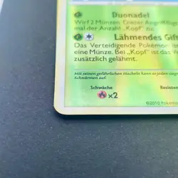 Pokemon TCG Card - Bibor 12/95 | Unleashed | Reverse Holo Rare - German - Image 3