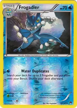 Frogadier 39/122 Reverse Holo BREAKpoint Pokemon Card NM - Image 1