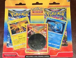 Pokemon Trading Cards 2 Pack Zapdos, Moltres, Articuno NEW SEALED FREE SHIPPING - Image 1