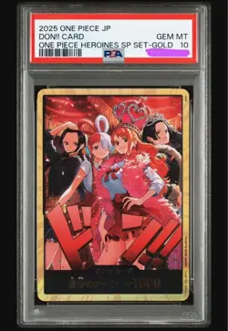 PSA 10 Don Card Gold Heroines Special Set Nami Robin Uta Hancock EB03 ONE PIECE - Image 1