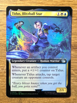 Magic MTG Final Fantasy Tidus, Blitzball Star #512 *FOIL* Extended Art FFX - Image 1