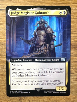 Magic MTG Final Fantasy Judge Magister Gabranth #495 *NON-FOIL* Extended Art - Image 1