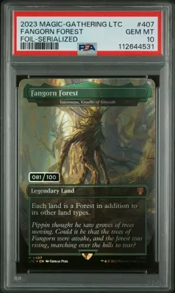Magic The Gathering Fangorn Forest Yavimaya, Cradle Of Growth Serialized PSA 10 - Image 1