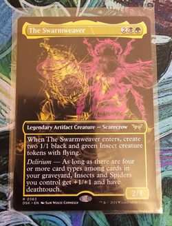 Magic the Gathering - The Swarmweaver - Duskmourn - Borderless - MTG - Image 1