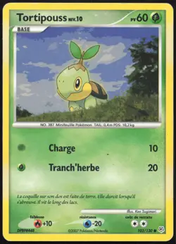 Carte Pokemon Tortipouss 103/130 Diamant et Perle Francais - Image 1