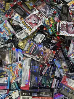 Lot of 20 OPENED pokemon booster packs - Image 1