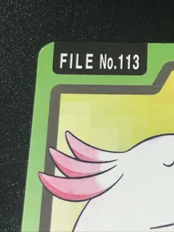 Chansey File No. 113 Carddass Pocket Monster Pokemon Japanese 1997 Vintage TCG - Image 2