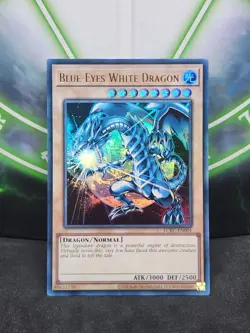 Yugioh Blue Eyes White Dragon LCKC-EN001 Ultra Rare World Art NM - Image 1