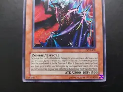 Yugioh - Vampire Lord DCR-000 Secret Rare - Image 3