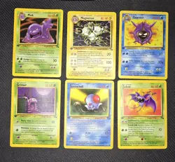 1999 Fossil 1st Edition 6 Card Lot! Muk Magneton + More! Non-Holo LP-MP - Image 1