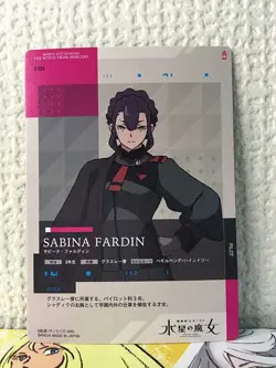 SABINA FARDIN 2-024 GUNDAM CARD COLLECTION Witch from Mercury Vol.2 - Image 2
