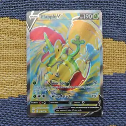 Flapple V 143/163 Holo Ultra Rare Battle Styles Pokemon Card - Image 1